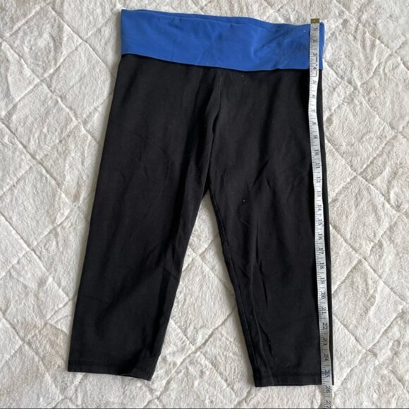Victoria's Secret PINK | Foldover Blue Band "LOVE PINK" Capris | Size Medium - Picture 11 of 14